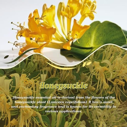 ARVIDSSON Geißblatt (Honeysuckle) Ätherisches Öl 120 ml – 100% rein & natürlich, Aromatherapie Öl für Diffuser, Kerzenherstellung, Raumspray, Geschenk für Frauen