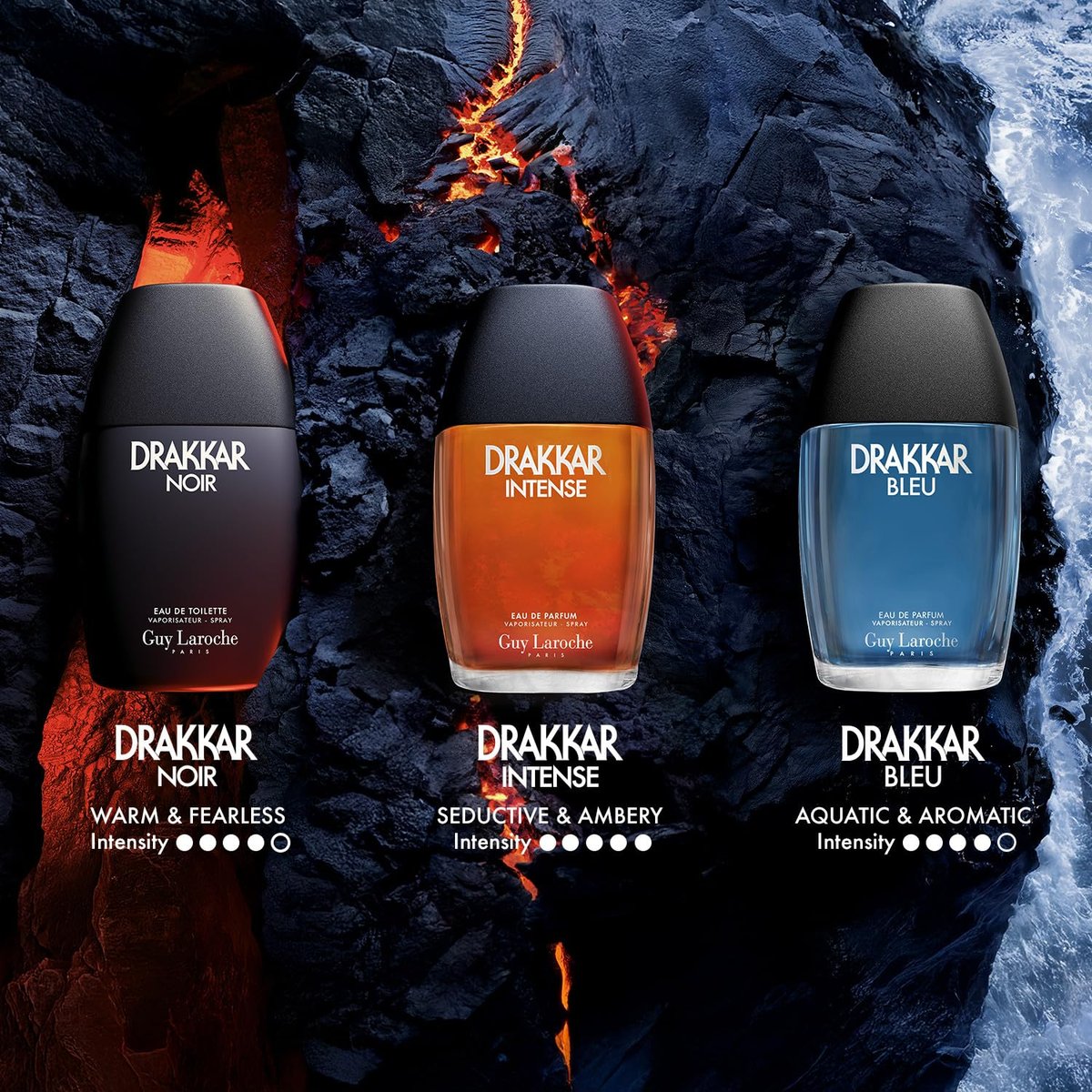 Guy Laroche Drakkar Bleu Eau de Parfum – Kraftvoller, aquatisch-frischer Herrenduft für Tag und Abend – 100 ml