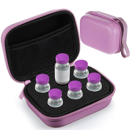 Teenyyou 6-Fach Insulin- und Peptid-Kühlbox Tragetasche - Aufbewahrung für 10-ml-Vials, Organizer für Diabetes-Zubehör (Lila)