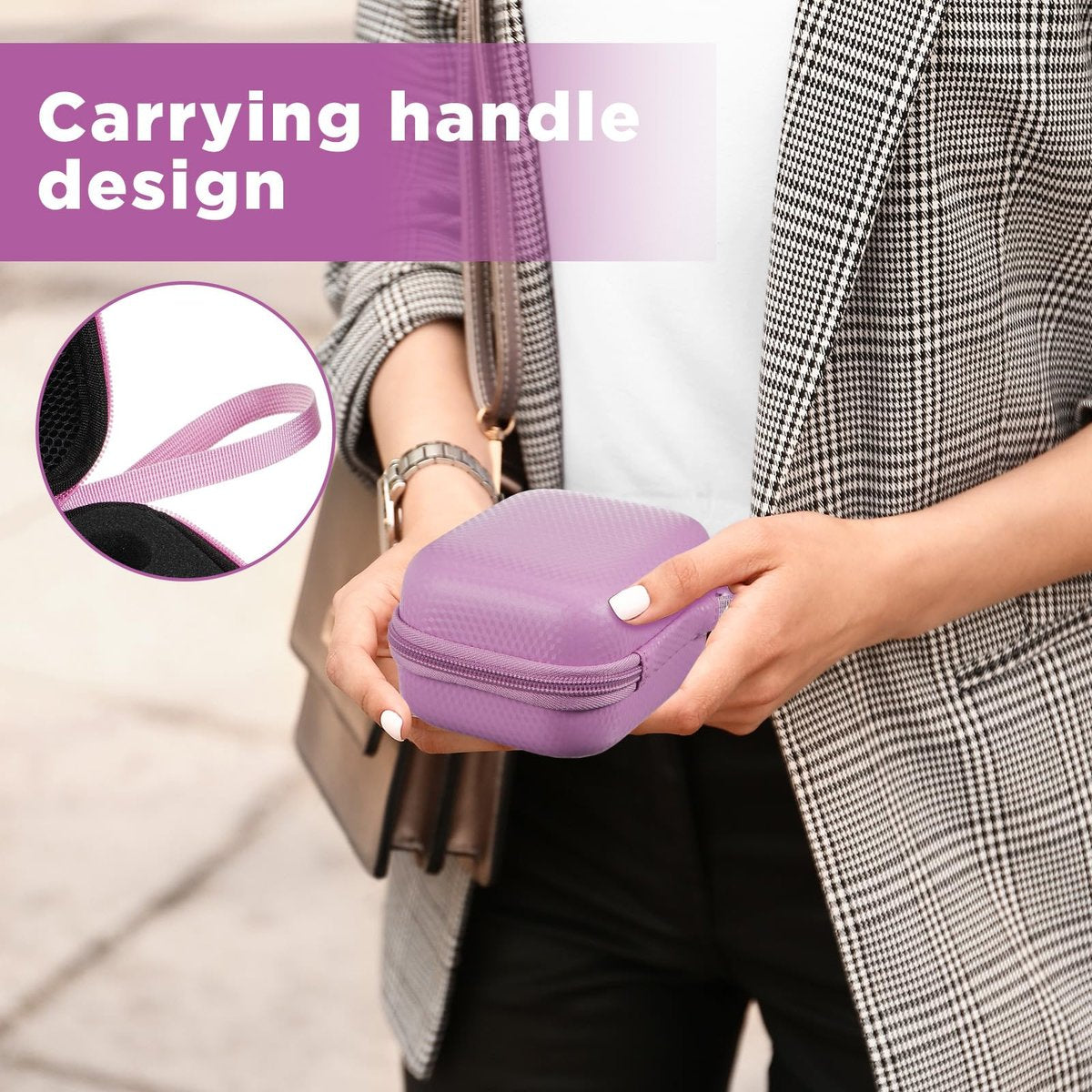 Teenyyou 6-Fach Insulin- und Peptid-Kühlbox Tragetasche - Aufbewahrung für 10-ml-Vials, Organizer für Diabetes-Zubehör (Lila)