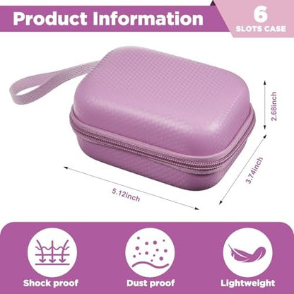 Teenyyou 6-Fach Insulin- und Peptid-Kühlbox Tragetasche - Aufbewahrung für 10-ml-Vials, Organizer für Diabetes-Zubehör (Lila)