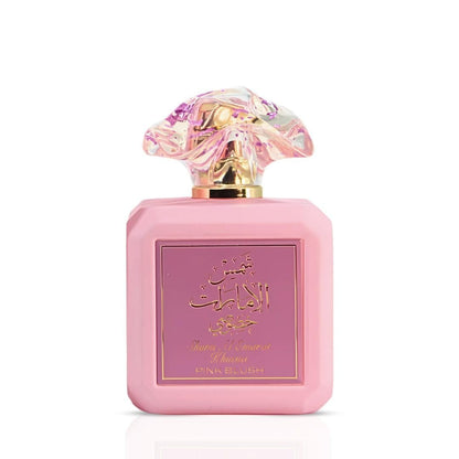 Ard al Zaafaran Pink Blush Shams Al Emarat Khususi – Marshmallow Blush Damenparfüm, Eau de Parfum 100 ml – Romantischer & süßer arabischer Duft in rosa Flasche