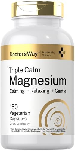 Doctor's Way Triple Magnesium Komplex | 150 Kapseln | Citrat, Glycinat & Malat | Vegetarisch, Non-GMO, Glutenfrei