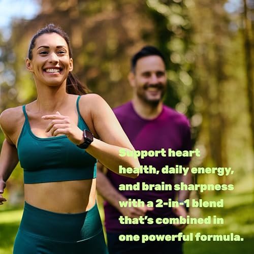 CoQ10 600mg, 120 Kapseln – mit Omega-3-Fettsäure 100mg – Maximale Stärke – Bioverfügbares Coenzym Q10 – Herz-, Energie- & Gehirngesundheit – Antioxidans – Nicht-GVO
