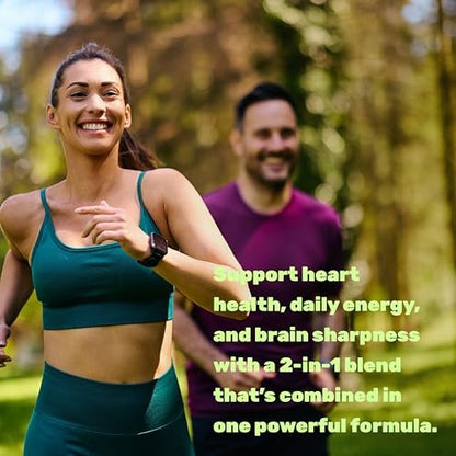 CoQ10 600mg, 120 Kapseln – mit Omega-3-Fettsäure 100mg – Maximale Stärke – Bioverfügbares Coenzym Q10 – Herz-, Energie- & Gehirngesundheit – Antioxidans – Nicht-GVO
