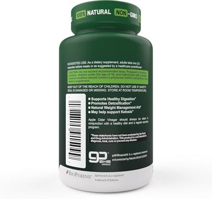 Herbtonics GLP-1 Tonic – Natürliche GLP-1 Unterstützung mit Apfelessig, BHB-Salzen, Probiotika & Kurkuma – Unterstützt Appetit, Gewicht, Stoffwechselgleichgewicht, Darmgesundheit & Energie – 60 vegane Kapseln