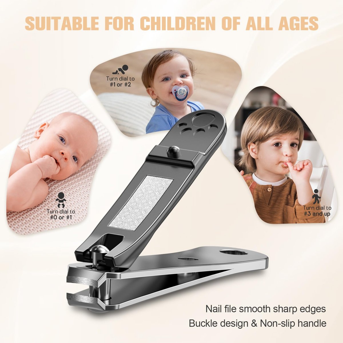 FERYES Baby-Nagelknipser für Kinder – Präziser und sicherer Nageltrimmer für Babys, Kleinkinder und Säuglinge