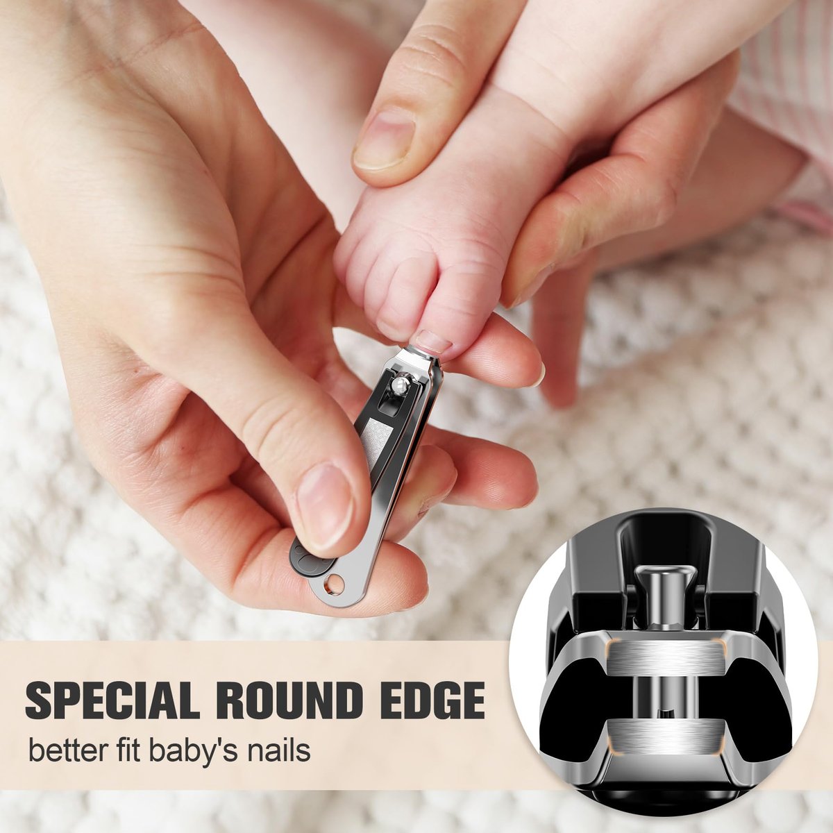 FERYES Baby-Nagelknipser für Kinder – Präziser und sicherer Nageltrimmer für Babys, Kleinkinder und Säuglinge