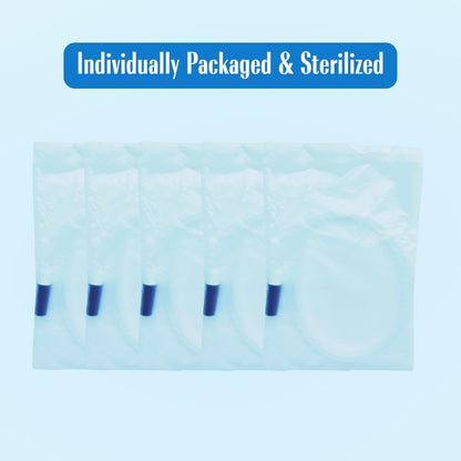 5er-Pack 45 cm Beinbeutel-Verlängerungsschlauch – Steril, Latexfrei, Medizinisches Silikon – Katheterzubehör