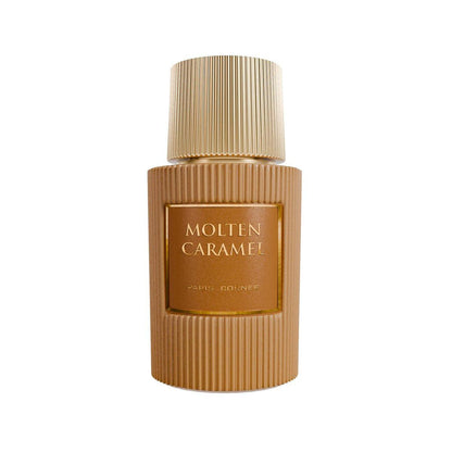 Paris Corner | Molten Caramel Parfüm 100 ml | Süßer Gourmand-Duft für Damen und Herren | Cremige weiße Schokolade, Milchkaramell, Vanillenoten | Langanhaltender Unisex-Duft