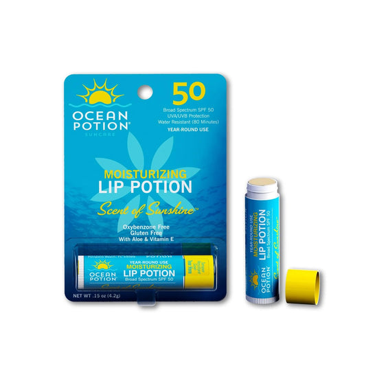 Ocean Potion Sonnenpflege Lippenbalsam SPF 50 – Feuchtigkeitsspendender Lippenbalsam mit Breitband-UVA/UVB-Schutz, Leichter Sonnenschutzlippenbalsam für Outdoor-Pflege, 4,2 g