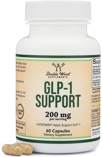 GLP-1 Supplement – Klinisch untersuchter Bioflavonoid-Extrakt zur Unterstützung natürlicher GLP-1-Spiegel und Förderung der Darmgesundheit (200 mg, 30 Portionen) – Standardisiert auf 70 % Eriocitrin und 5 % Hesperidin – von Double Wood