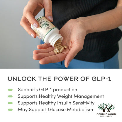 GLP-1 Supplement – Klinisch untersuchter Bioflavonoid-Extrakt zur Unterstützung natürlicher GLP-1-Spiegel und Förderung der Darmgesundheit (200 mg, 30 Portionen) – Standardisiert auf 70 % Eriocitrin und 5 % Hesperidin – von Double Wood
