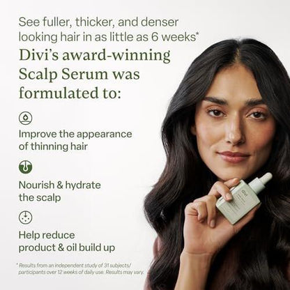 Divi Healthy Hair Goals Mini Kit – Scalp Serum, Volumizing Shampoo & Conditioner für dünner werdendes Haar (Reisegröße)