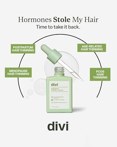 Divi Healthy Hair Goals Mini Kit – Scalp Serum, Volumizing Shampoo & Conditioner für dünner werdendes Haar (Reisegröße)