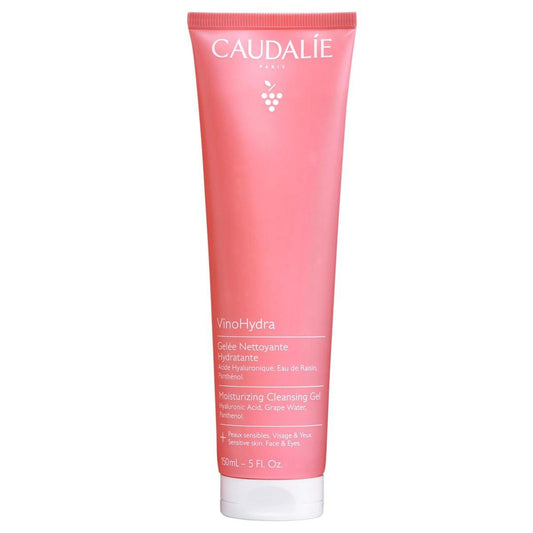 Caudalie VinoHydra Feuchtigkeitsspendendes Reinigungsgel, Sanfter Gesichtsreiniger mit Hyaluronsäure - 150 ml