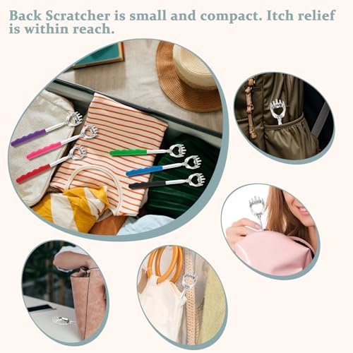 HOFASON 6er-Pack Rückenkratzer – Lustige Geschenke für Männer, Frauen, Papa – Weihnachtsgeschenke, Ostergeschenke, White Elephant Geschenke – Geburtstagsgeschenke für Mama, Papa, Ehemann, Ehefrau