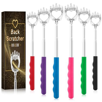 HOFASON 6er-Pack Rückenkratzer – Lustige Geschenke für Männer, Frauen, Papa – Weihnachtsgeschenke, Ostergeschenke, White Elephant Geschenke – Geburtstagsgeschenke für Mama, Papa, Ehemann, Ehefrau