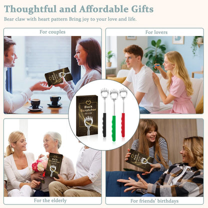 HOFASON 6er-Pack Rückenkratzer – Lustige Geschenke für Männer, Frauen, Papa – Weihnachtsgeschenke, Ostergeschenke, White Elephant Geschenke – Geburtstagsgeschenke für Mama, Papa, Ehemann, Ehefrau