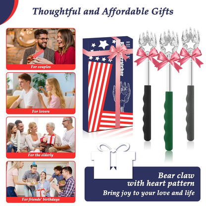 HOFASON 6-teiliger Rückenkratzer – Perfektes Vatertagsgeschenk, 4. Juli Accessoire, Geburtstagsgeschenk für Männer, Frauen, Erwachsene und Teenager – Lustiges Geschenk für Ihn