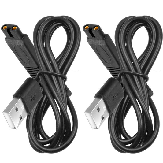 2er-Pack USB-Ladekabel kompatibel mit Freebird Head Shaver Only, Flex Series Rasierer-Ladekabel Ersatz für Freebird Rasier-Set Elektrorasierer, 1 Meter