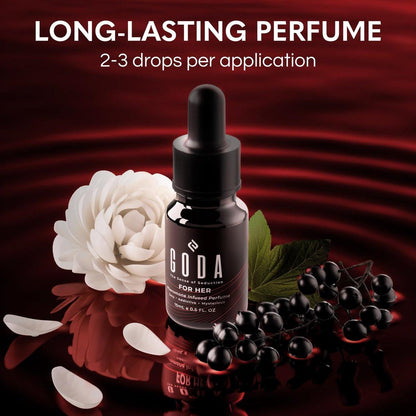 GODA Pheromone Parfüm für Frauen – Das Original – Langanhaltender Damenduft mit Jasmin und Rose, Vegan & Tierversuchsfrei – 15ml/0,50 fl. oz