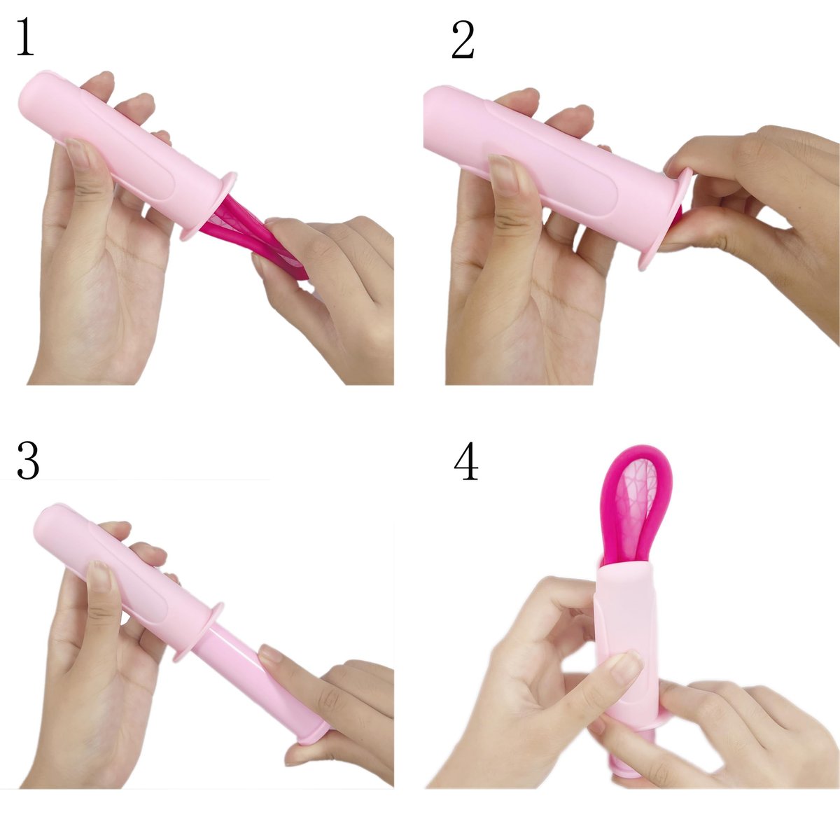 DISC Applikator für Menstruationsscheiben – Ergonomisches Einsetzhilfsmittel, hygienisch, wiederverwendbar