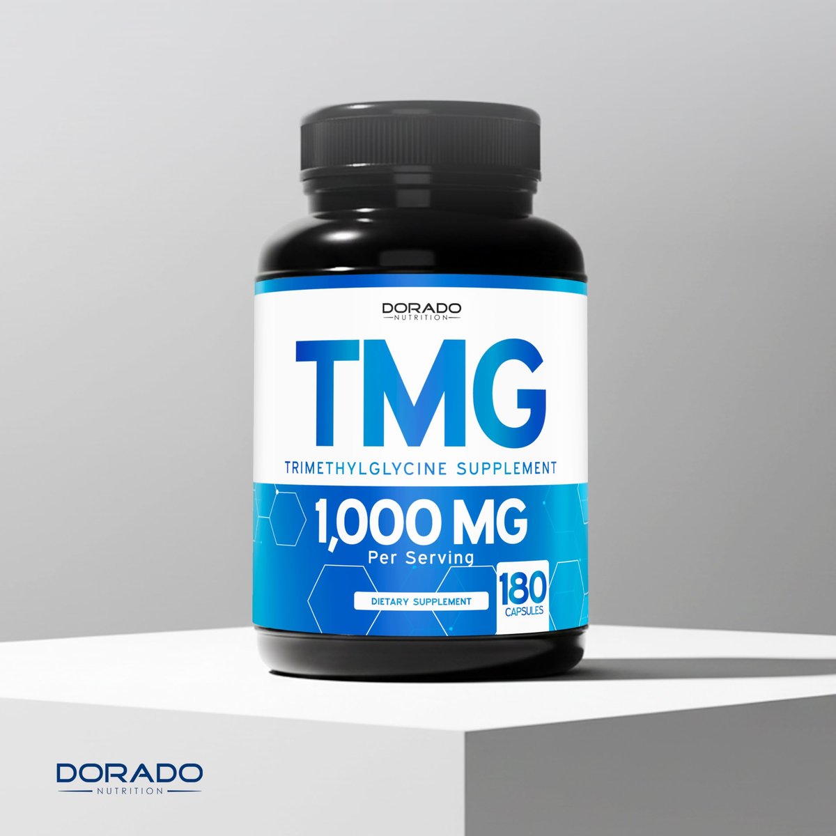 TMG Trimethylglycin Kapseln 1.000 mg pro Portion (3-Monats-Vorrat) - TMG Supplement für Homocystein-Kontrolle - als Betain Anhydrous - Vegan, Drittanbieter getestet & Non GMO - Hergestellt in USA - (180 Kapseln)