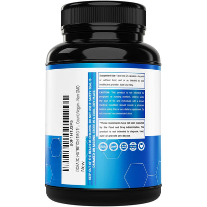 TMG Trimethylglycin Kapseln 1.000 mg pro Portion (3-Monats-Vorrat) - TMG Supplement für Homocystein-Kontrolle - als Betain Anhydrous - Vegan, Drittanbieter getestet & Non GMO - Hergestellt in USA - (180 Kapseln)