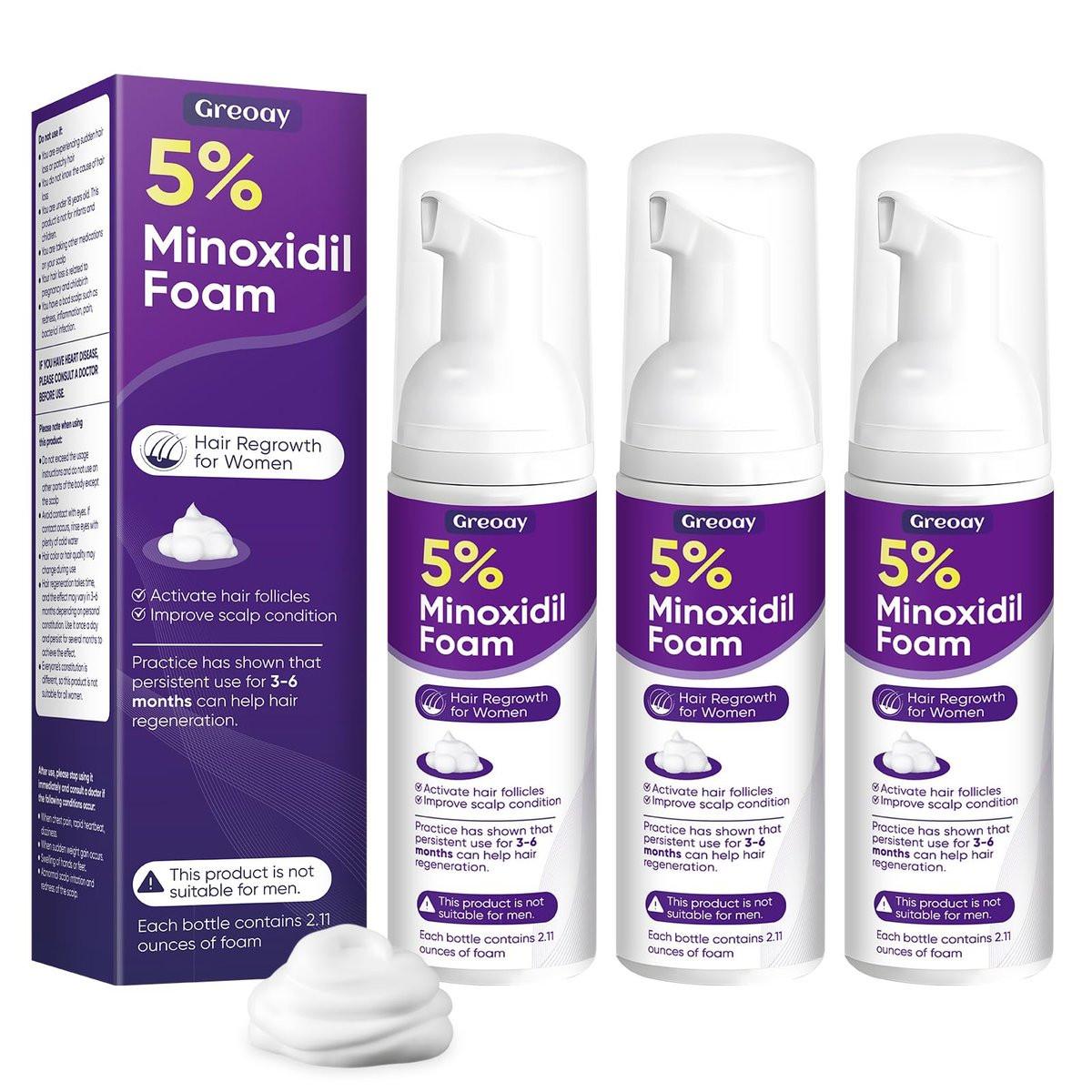 5% Minoxidil Schaum für Frauen – Haarwachstum Behandlung