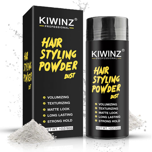 Kiwinz Professional Haarstyling-Puder für Männer – Natürlicher Look, mattes Finish, langanhaltender Halt, Volumen & Textur, nicht klebrig, toller Duft – 30g