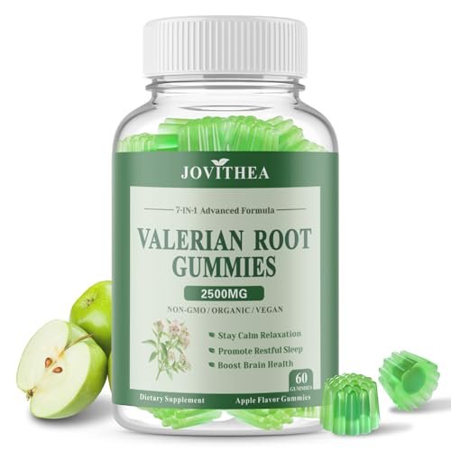 Bio-Melisse Wurzel Gummibärchen – Pflanzliche Beruhigung & natürlicher Schlaf für Erwachsene & Kinder, Melatonin-frei, vegan, apfelgeschmack, 60 Stück