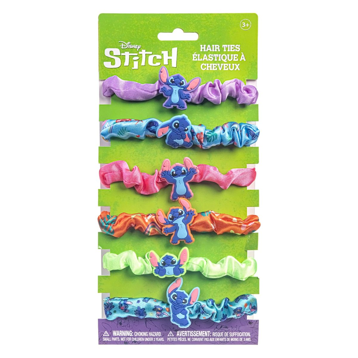 Stitch 6-teiliges Haargummiset – Haaraccessoires für Mädchen, Schulbelohnungen, Partygeschenke, Strumpffüller, Geburtstagsgeschenk, Spa-Tage, Makeover, ab 3 Jahren, von Townley Girl