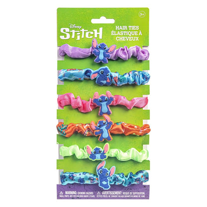Stitch 6-teiliges Haargummiset – Haaraccessoires für Mädchen, Schulbelohnungen, Partygeschenke, Strumpffüller, Geburtstagsgeschenk, Spa-Tage, Makeover, ab 3 Jahren, von Townley Girl