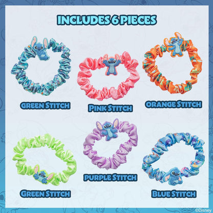 Stitch 6-teiliges Haargummiset – Haaraccessoires für Mädchen, Schulbelohnungen, Partygeschenke, Strumpffüller, Geburtstagsgeschenk, Spa-Tage, Makeover, ab 3 Jahren, von Townley Girl