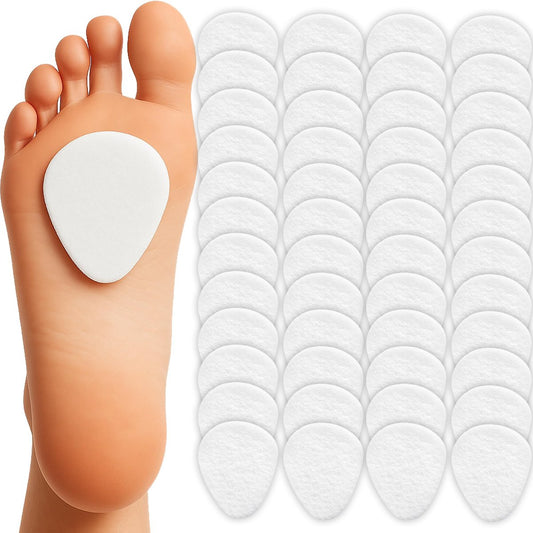 Metatarsal-Pads für Damen & Herren (48er Pack) – Ballenpolster für Schmerzlinderung, Filz-Metatarsal-Fußpolster für alle Schuharten, Morton Neurom, Ganztägiger Komfort, Einheitsgröße (6 mm Dick)