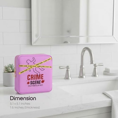 Primo Lines Perioden-Täschchen – Kompakt, Stilvoll, Diskret – Periodenbeutel für die Schule mit wasserdichtem Innenfutter – Passt Binden & Tampons – Süße Binden-Tasche für Teenager, Reisen, Schule, Mädchen Perioden Kit