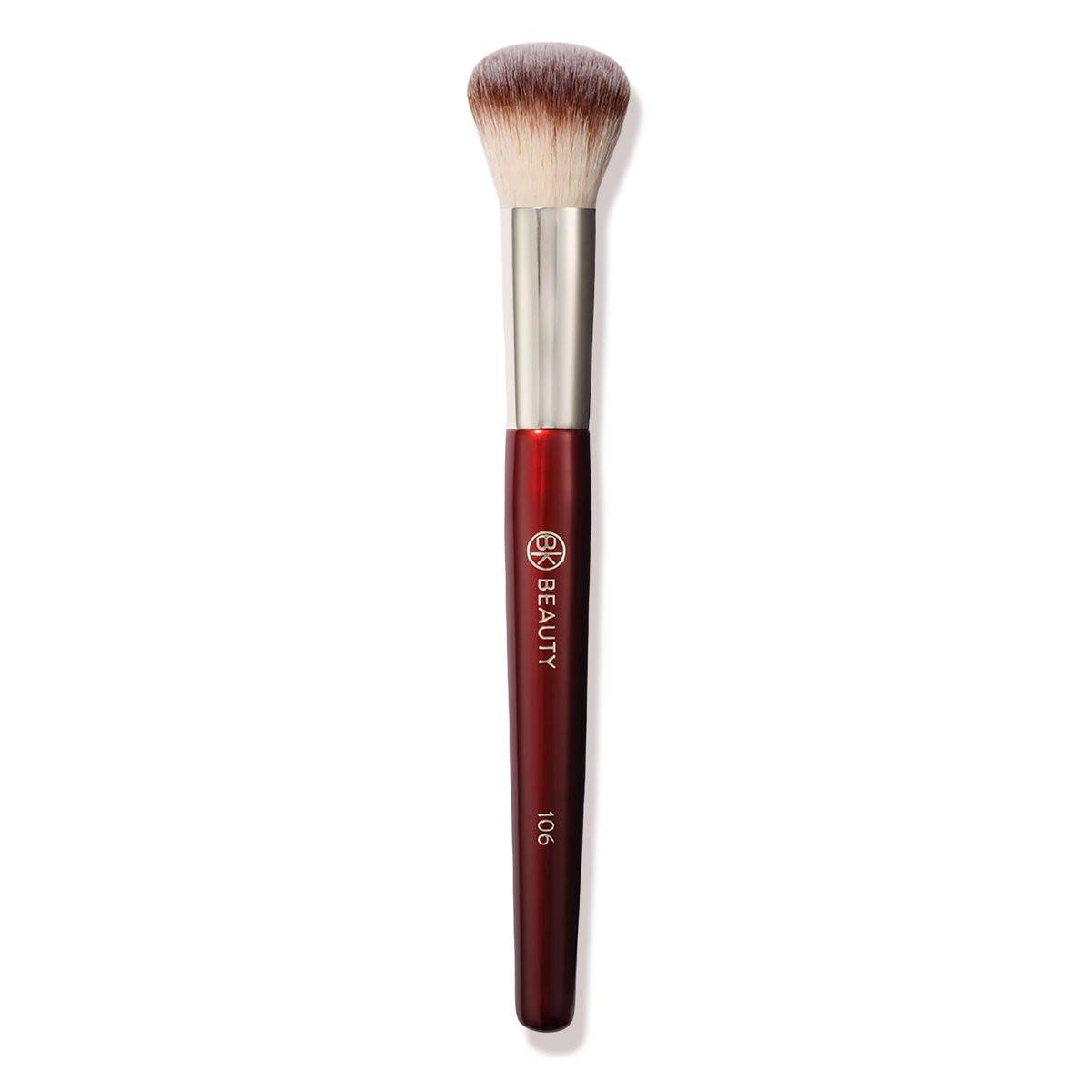 BK BEAUTY 106 Runder Foundation-Pinsel – Dichtere Domform für flüssige & cremige Foundation, nahtlose, streifenfreie Anwendung, vielseitiges Make-up-Tool