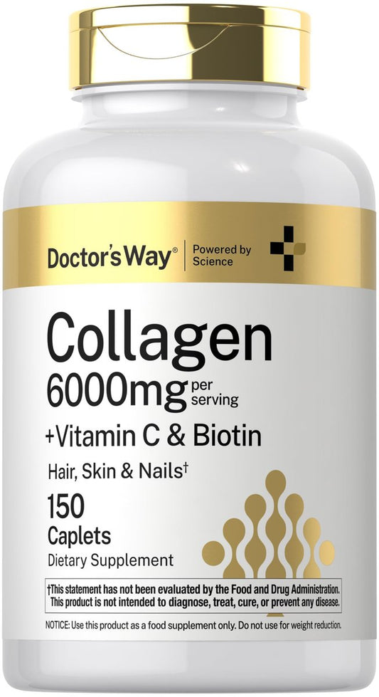 Doctor's Way Collagen Complex | 150 Kapseln | mit Vitamin C und Biotin | Nicht-GVO, glutenfrei