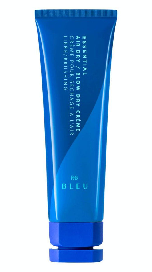 R+Co BLEU Essential Air Dry Blow Dry Crème – Leichte Hitzeschutz-Stilcreme für Frizz-Kontrolle, Feuchtigkeit & Glanz – Glättet & entwirrt für alle Haartypen – Parabenfrei – 118 ml