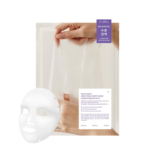 Dr.Althea Jelly Seal Dewy Mask – Feuchtigkeitsspendende und ausgleichende Gesichtsmaske mit PhytoPDRN Lotus – Vegane koreanische Hautpflege (4er-Pack)