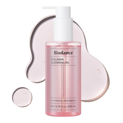 BIODANCE Collagen Reinigungsöl – Sanfter Gesichtsreiniger & Make-up Entferner für empfindliche Haut, Mitesserentferner, Koreanische Hautpflege, 200 ml