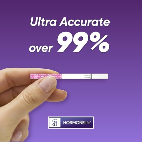 6er-Pack FSH-Teststreifen für die Wechseljahre – Menopause-Test für zu Hause, Ovarialreserve & Hormonbalance-Test