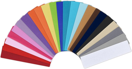 24-teiliges Stirnband-Set für Frauen – rutschfest, farbenfroh, vielseitig (Schwarz, Weiß, Pink, Rot, Lila, Blau, Grün, Gelb, Orange)