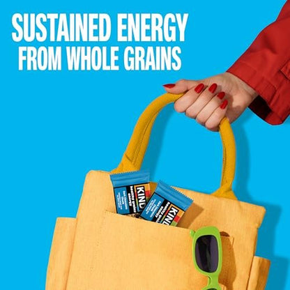 KIND Healthy Grains Energie-Riegel Vielfaltspaket, Glutenfrei, Gesunde Snacks, Dunkle Schokolade Stückchen, Erdnussbutter Dunkle Schokolade, Gemischte Beeren, 18-21g Vollkorn, 30er Pack