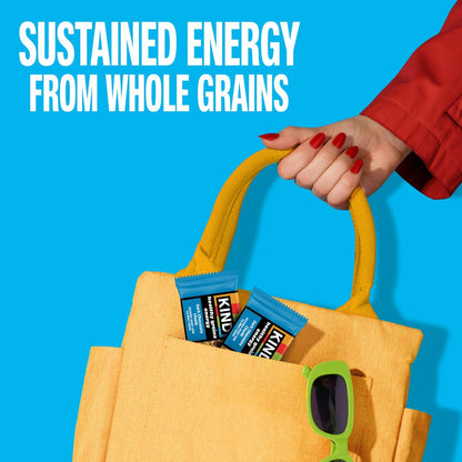 KIND Healthy Grains Energie-Riegel Vielfaltspaket, Glutenfrei, Gesunde Snacks, Dunkle Schokolade Stückchen, Erdnussbutter Dunkle Schokolade, Gemischte Beeren, 18-21g Vollkorn, 30er Pack