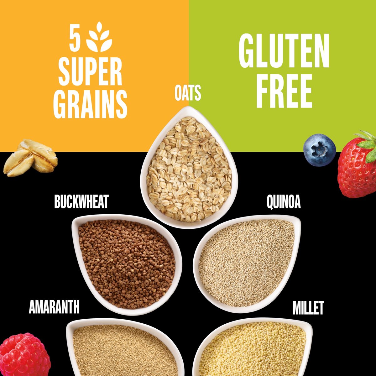 KIND Healthy Grains Energie-Riegel Vielfaltspaket, Glutenfrei, Gesunde Snacks, Dunkle Schokolade Stückchen, Erdnussbutter Dunkle Schokolade, Gemischte Beeren, 18-21g Vollkorn, 30er Pack