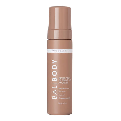Bali Body Instant Tan Mousse – Waschbarer Selbstbräunungsschaum, streifenfrei mit schnelltrocknendem Finish | Schokoladenfarbene Körper-Make-up für einen natürlichen Glanz | 200 ml/6,7 oz