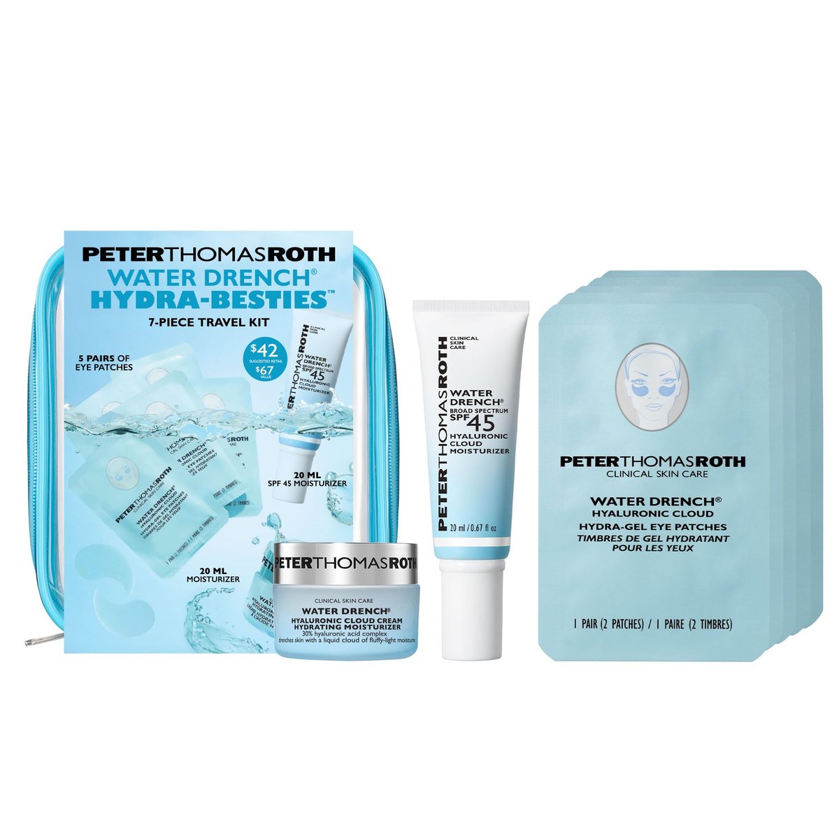 Peter Thomas Roth Water Drench® Hydra-Besties 7-teiliges Reiseset