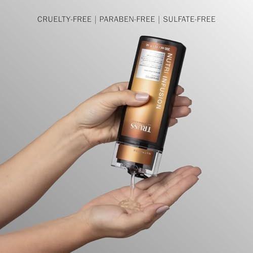 TRUSS Nutri Infusion Haarshampoo für Frauen - Reinigendes Shampoo für trockenes, geschädigtes Haar - Stellt das natürliche Feuchtigkeitsgleichgewicht mit Myrica-Fruchtwachs und Wunderölen wieder her (300 ml)